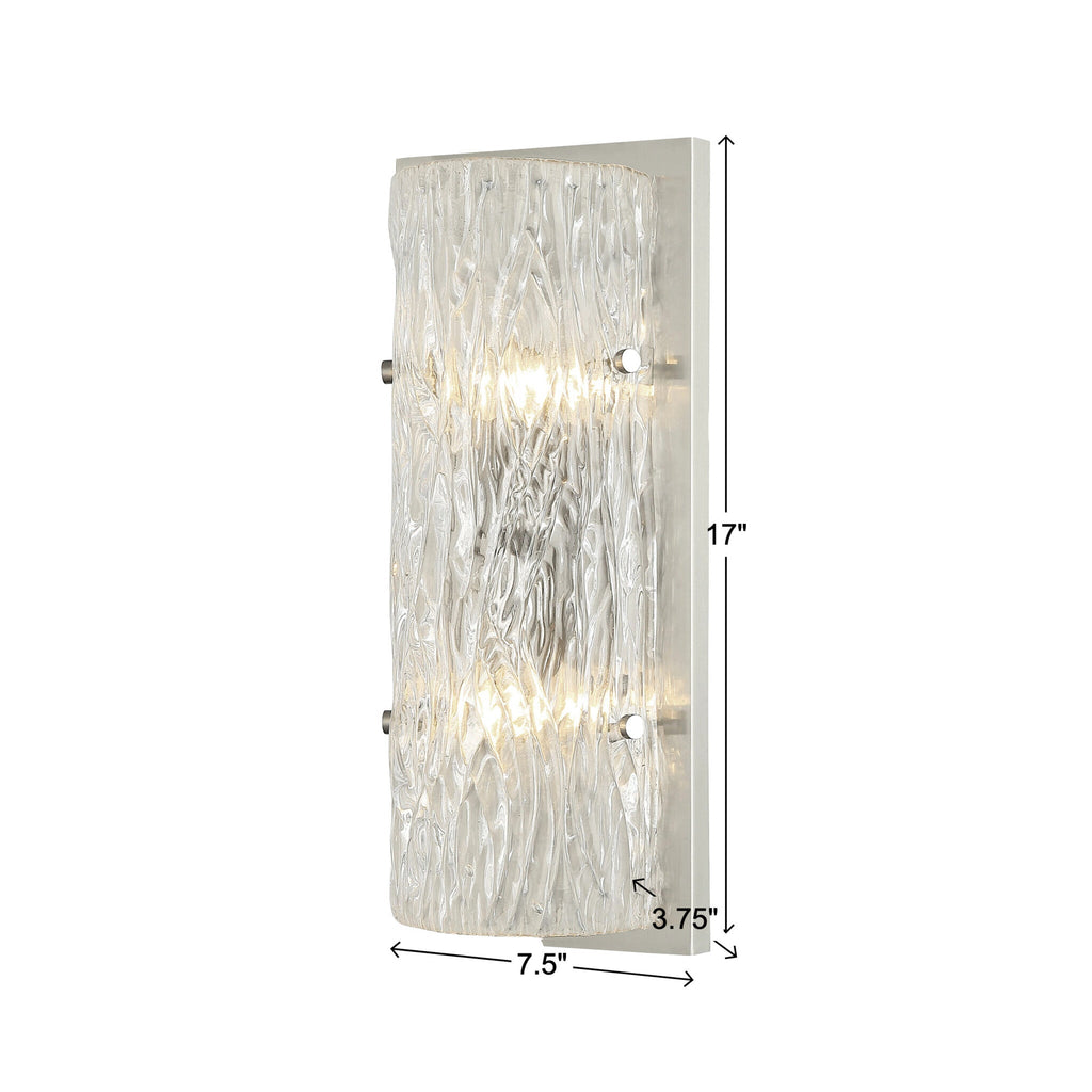 Morgan 2 Light Sconce - Satin Brass