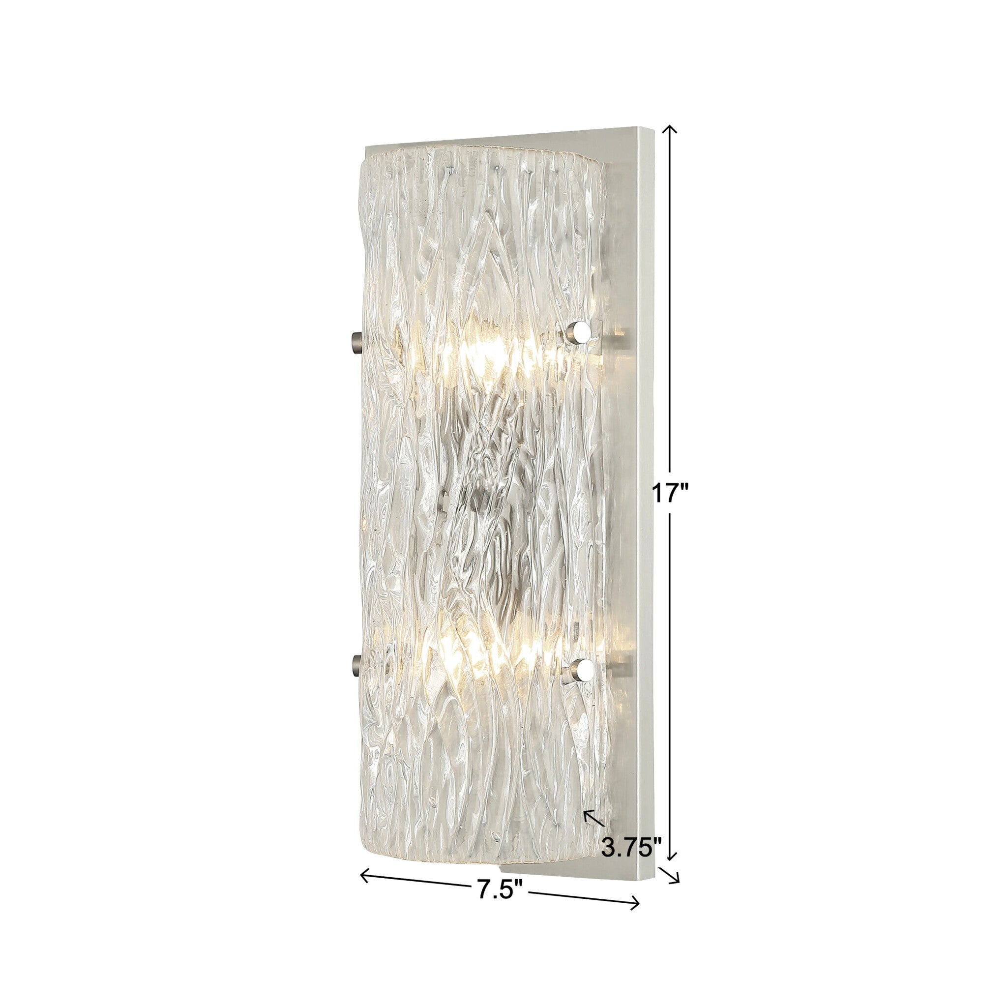 Morgan 2 Light Sconce - Satin Brass
