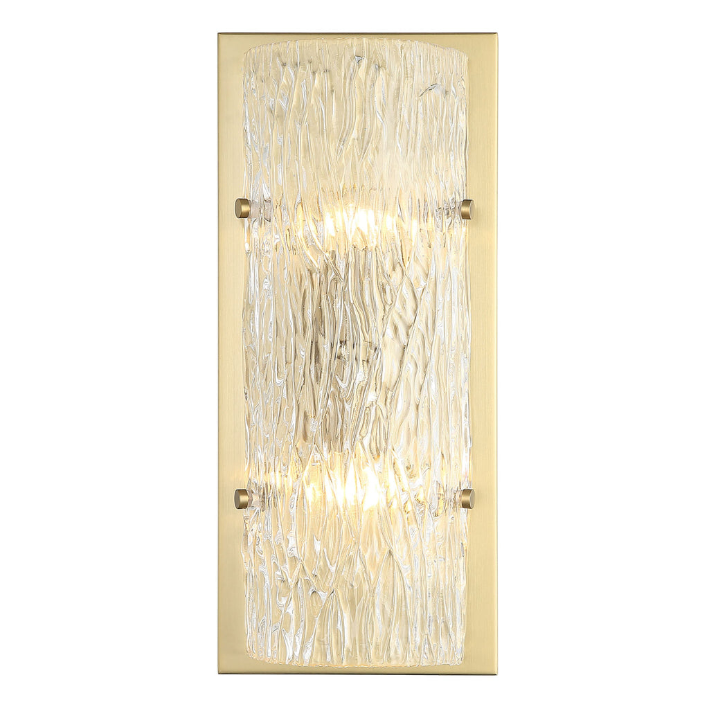 Morgan 2 Light Sconce - Satin Brass