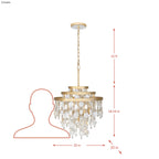 Kalani 5 Light Chandelier - French Gold