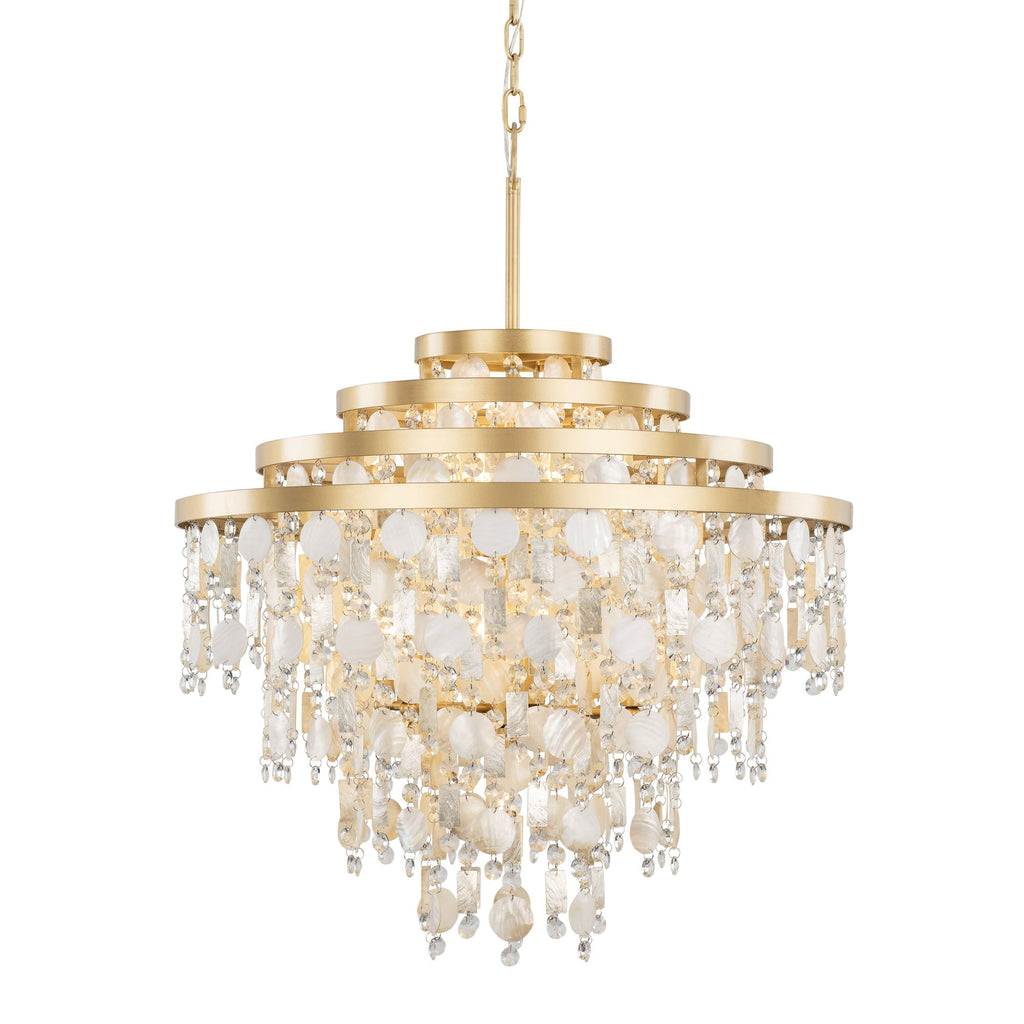 Kalani 10 Light Chandelier - French Gold