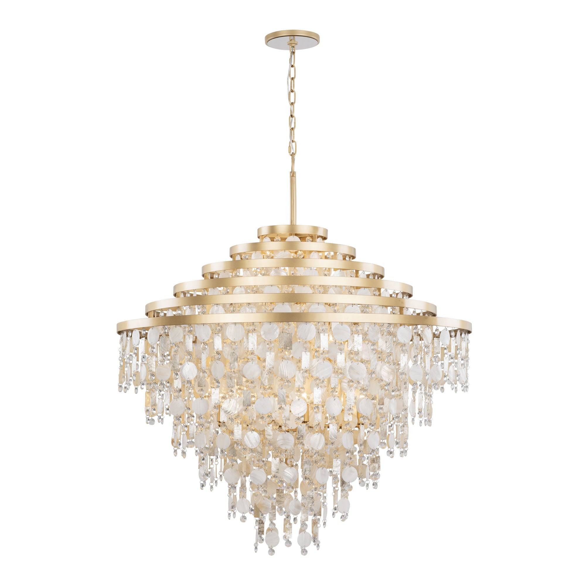 Kalani 16 Light Chandelier - French Gold