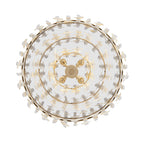 Kalani 4 Light Semi-Flush - French Gold