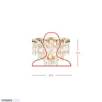 Kalani 4 Light Semi-Flush - French Gold