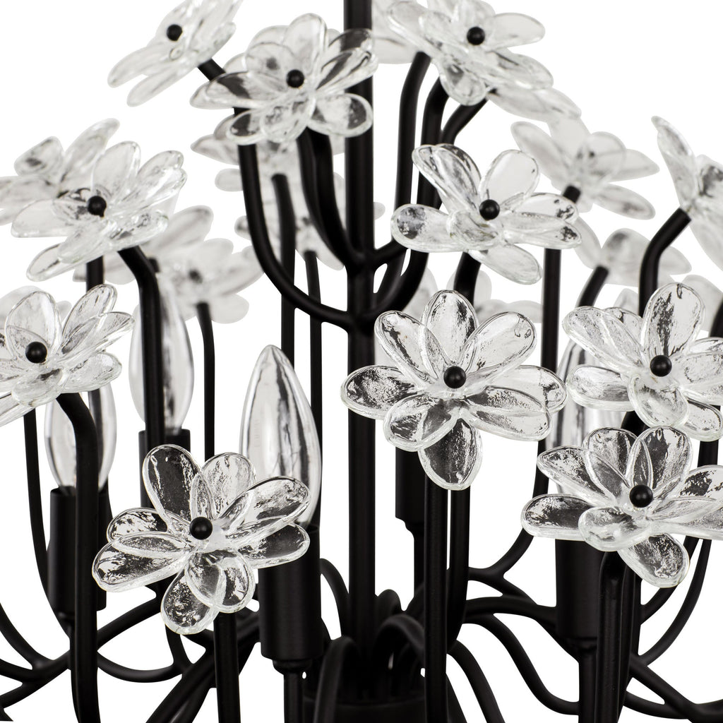 Wildflower 6 Light Chandelier - Matte Black