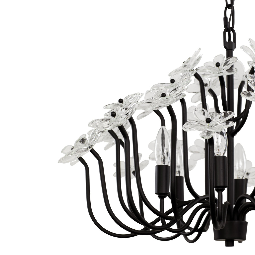 Wildflower 6 Light Chandelier - Matte Black