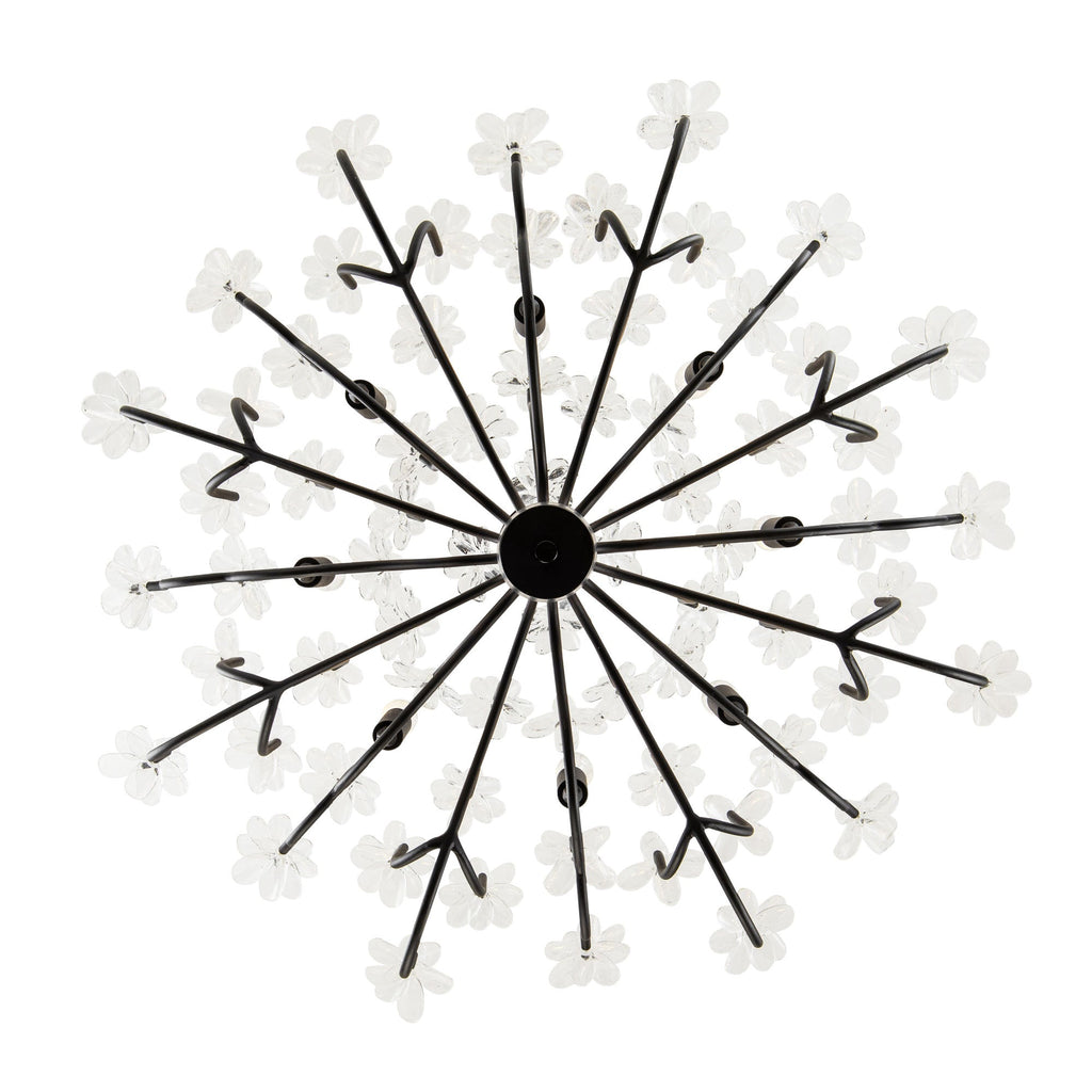 Wildflower 8 Light Chandelier - Matte Black