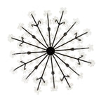 Wildflower 8 Light Chandelier - Matte Black