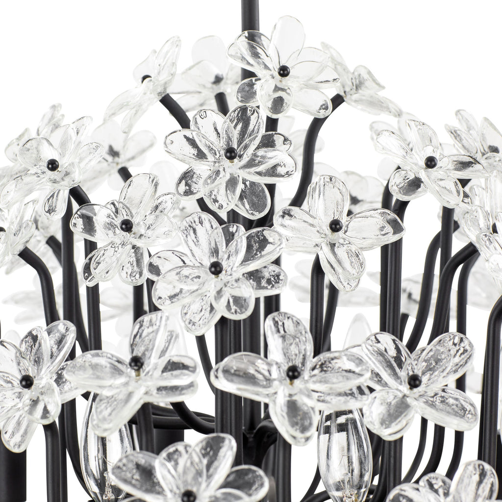 Wildflower 8 Light Chandelier - Matte Black