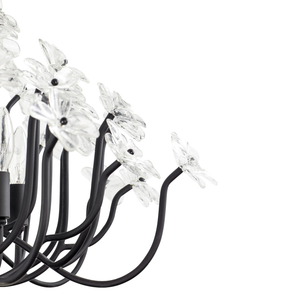 Wildflower 8 Light Chandelier - Matte Black