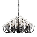 Wildflower 15 Light Chandelier - Matte Black