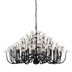 Wildflower 15 Light Chandelier - Matte Black