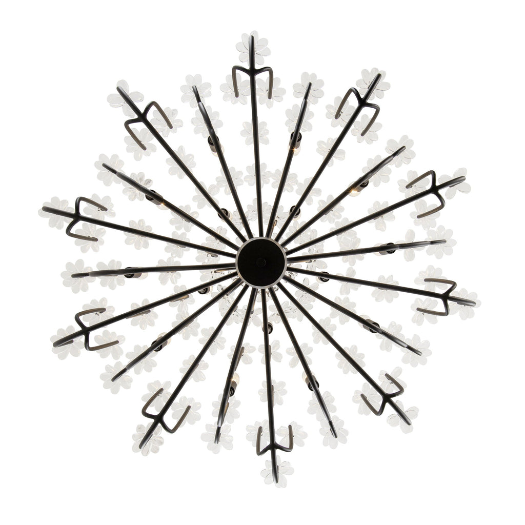 Wildflower 15 Light Chandelier - Matte Black