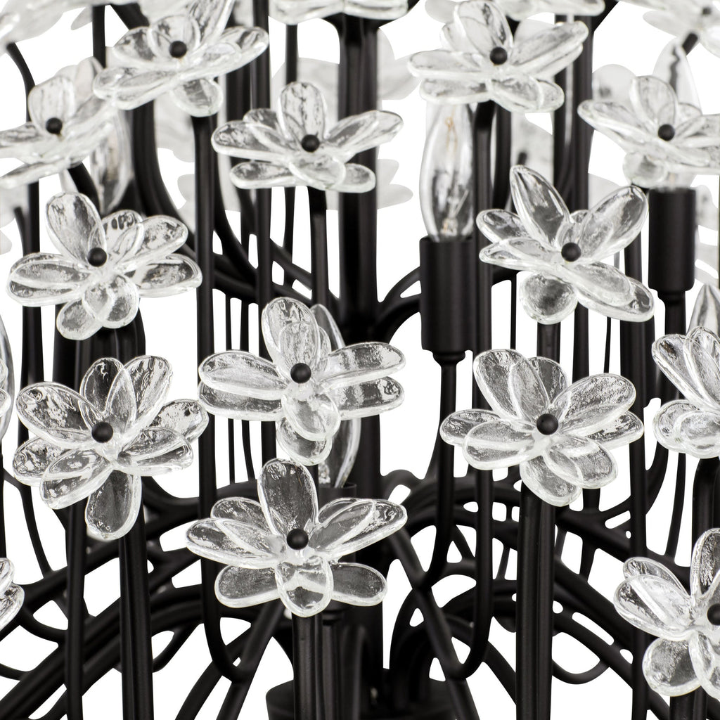 Wildflower 15 Light Chandelier - Matte Black