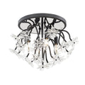 Wildflower 4 Light Semi-Flush - Matte Black
