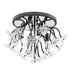 Wildflower 4 Light Semi-Flush - Matte Black