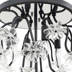 Wildflower 4 Light Semi-Flush - Matte Black