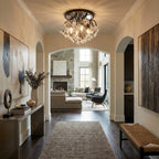 Wildflower 4 Light Semi-Flush - Matte Black