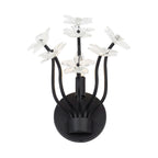 Wildflower 1 Light Sconce - Matte Black