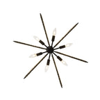Machina 6 Light Chandelier - Matte Black/Sulihiya