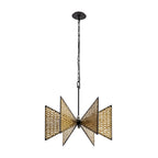 Machina 6 Light Chandelier - Matte Black/Sulihiya