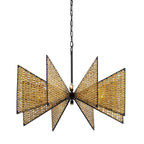 Machina 8 Light Chandelier - Matte Black/Sulihiya
