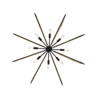 Machina 8 Light Chandelier - Matte Black/Sulihiya