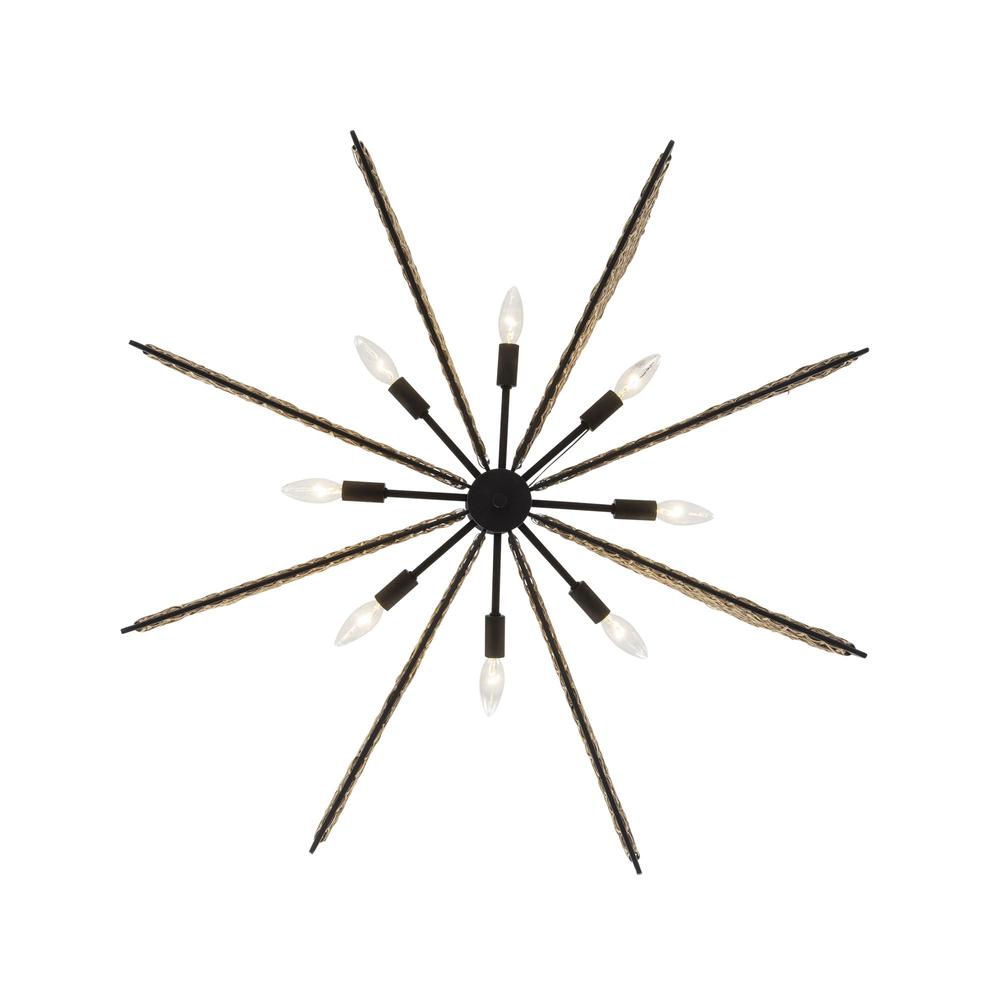 Machina 8 Light Chandelier - Matte Black/Sulihiya