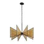 Machina 8 Light Chandelier - Matte Black/Sulihiya