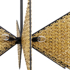 Machina 8 Light Chandelier - Matte Black/Sulihiya