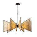 Machina 16 Light Chandelier - Matte Black/Sulihiya