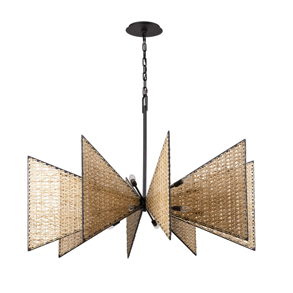 Machina 16 Light Chandelier - Matte Black/Sulihiya