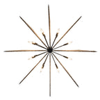 Machina 16 Light Chandelier - Matte Black/Sulihiya