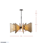 Machina 16 Light Chandelier - Matte Black/Sulihiya