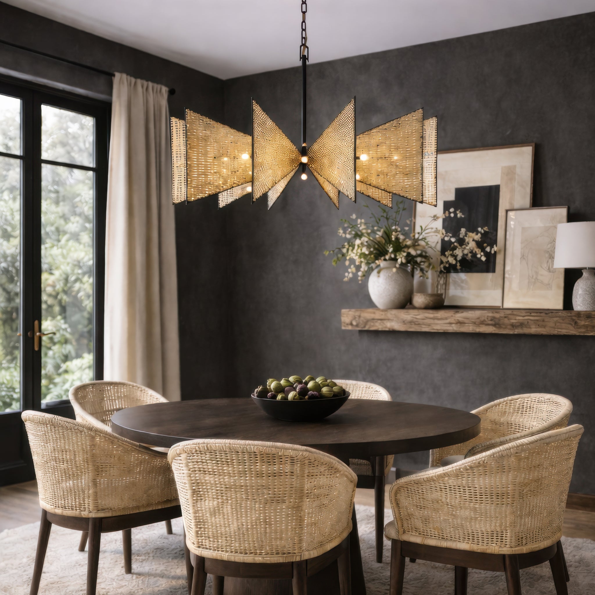 Machina 16 Light Chandelier - Matte Black/Sulihiya