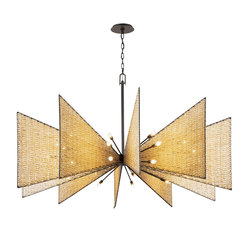 Machina 30Light Chandelier - Matte Black/Sulihiya
