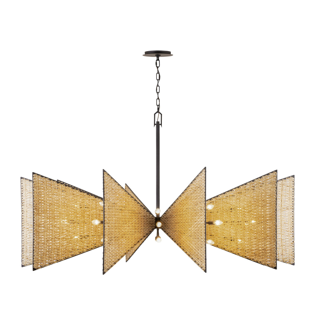 Machina 30Light Chandelier - Matte Black/Sulihiya