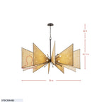 Machina 30Light Chandelier - Matte Black/Sulihiya