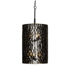 Estela 6 Light Foyer - Matte Black/French Gold