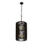Estela 6 Light Foyer - Matte Black/French Gold