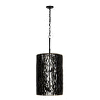 Estela 6 Light Foyer - Matte Black/French Gold