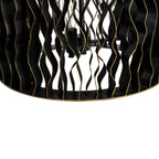 Estela 6 Light Foyer - Matte Black/French Gold