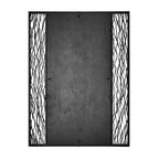 Estela 30x40 Rectangular Wall Mirror - Matte Black/French Gold