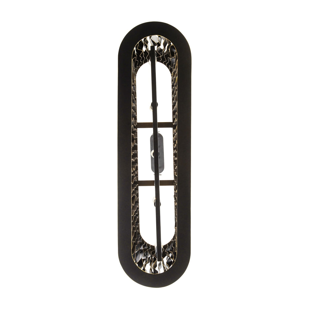 Estela 5 Light Linear Pendant - Matte Black/French Gold
