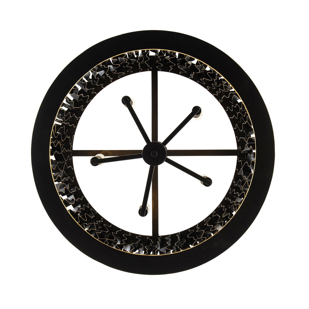 Estela 5 Light Pendant - Matte Black/French Gold