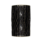 Estela 2 Light Sconce - Matte Black/French Gold