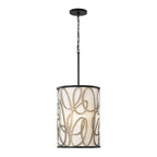 Scribble 6 Light Foyer - Matte Black/Artifact