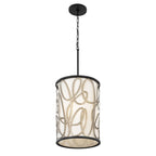 Scribble 6 Light Foyer - Matte Black/Artifact