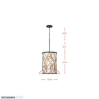 Scribble 6 Light Foyer - Matte Black/Artifact