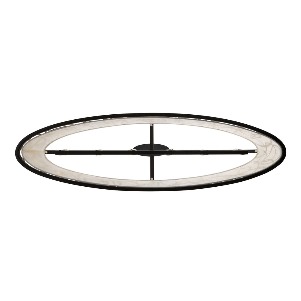 Scribble 6 Light Linear Pendant - Matte Black/Artifact